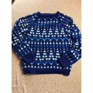 Vintage Handmade Sweater Large Cabincore Lodgecore Men's M Nordic